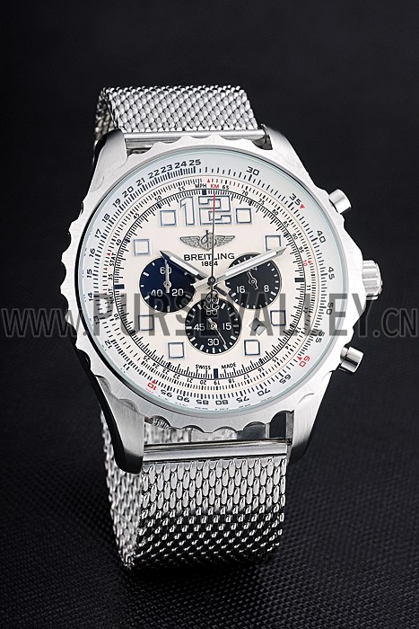 Breitling Navitimer Stainless Steel Strap Beige Dial