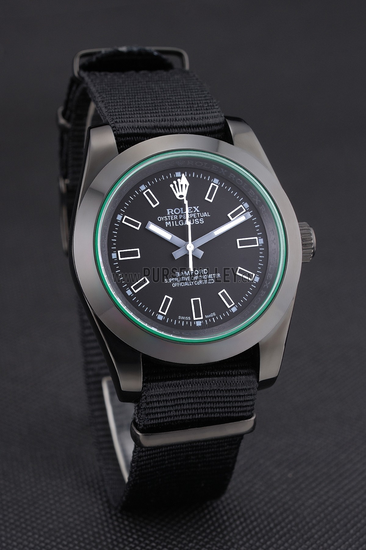 Rolex Milgauss Bamford Black Nylon Strap 622001