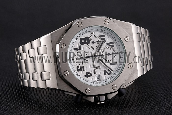 Audemars Piguet Royal Oak Offshore White Dial Stainless Steel Case And Bracelet