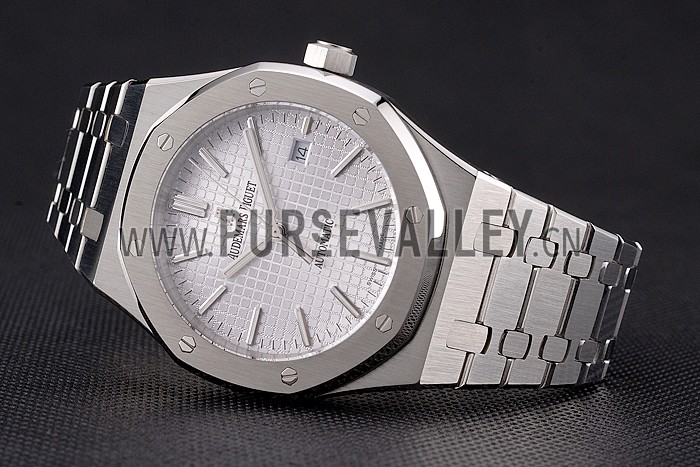 Swiss Audemars Piguet Royal Oak White Dial Stainless Steel Case And Bracelet