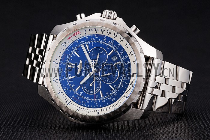 Breitling Bentley Motors T Blue Dial Stainless Steel Case And Bracelet 622222