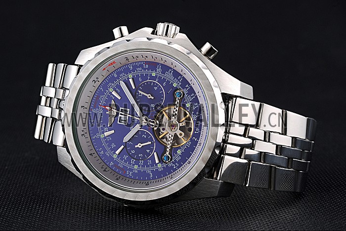 Breitling Bentley Mulliner Tourbillon Blue Dial Stainless Steel Case And Bracelet 622735