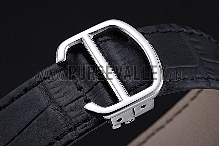 Swiss Cartier Ronde Solo Stainless Steel Diamond Case White Dial Roman Numerals 622195