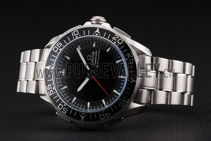 Omega Speedmaster Skywalker X-33 Black Dial White On Black Bezel Stainless Steel Case And Bracelet