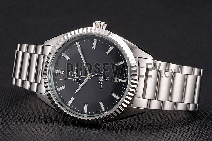 Omega Globemaster Black Dial Stainless Steel Case And Bracelet