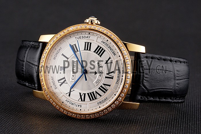Swiss Cartier Ballon Bleu GMT Silver Dial Rose Gold Case And Bracelet