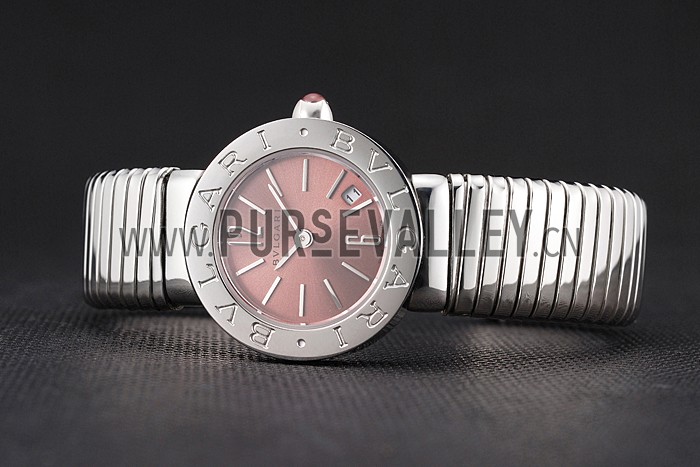 Bvlgari Bvlgari Light Brown Dial Stainless Steel Case And Tubogas Bracelet