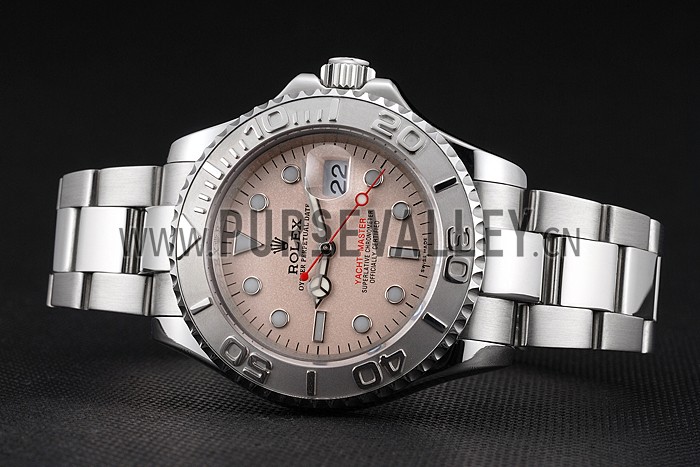 Swiss Rolex Yacht-Master Champagne Dial Stainless Steel Case And Bracelet