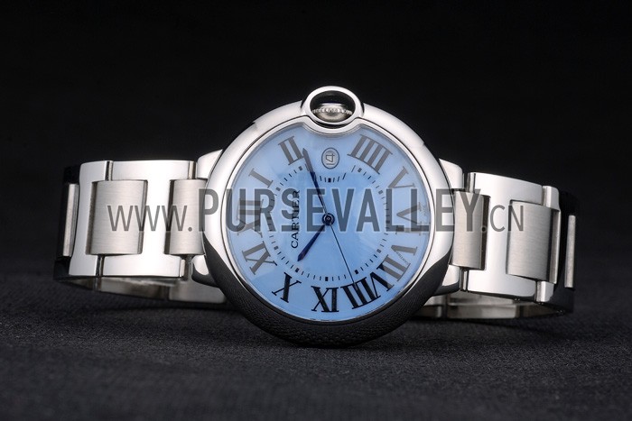 Cartier Ballon Bleu 42mm Blue Dial Stainless Steel Case And Bracelet