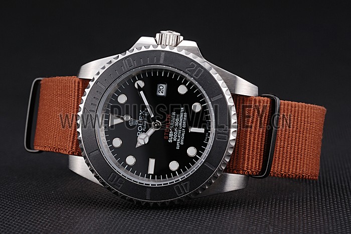 Rolex Submariner STEALTH MK III Brown Fabric Band rl425 621387