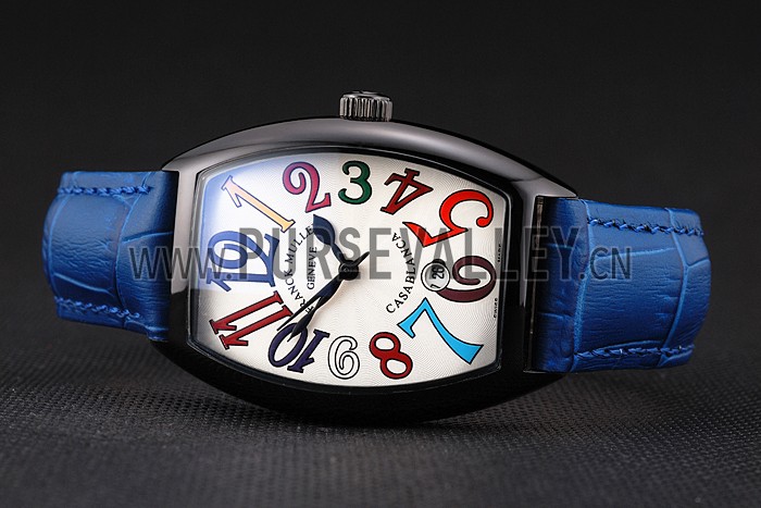 Franck Muller Casablanca Blue Croco Leather Band 621643