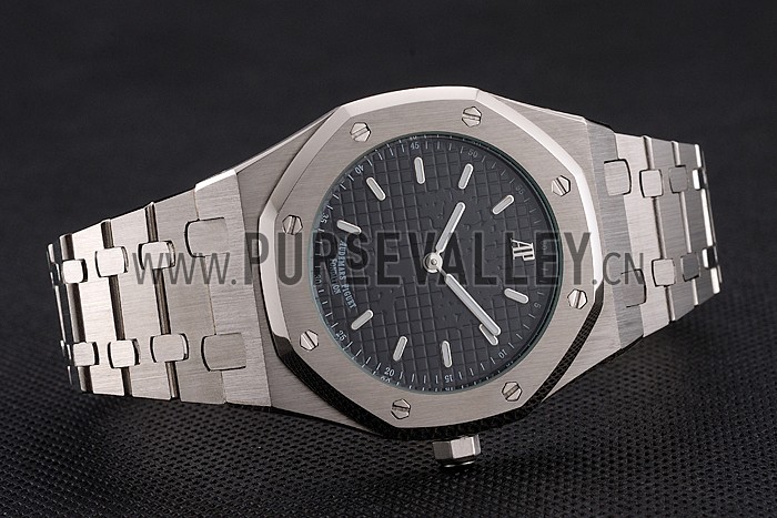 Audemars Piguet Royal Oak Fondation Black Dial Stainless Steel Case And Bracelet