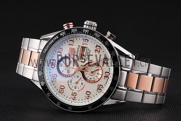 Tag Heuer Carrera Rose Gold and Stainless Steel Bracelet 801440