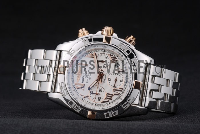 Swiss Breitling Certifie Stainless Steel Bezel White Dial 80289