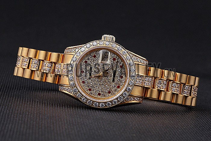 Swiss Rolex DateJust Diamond Dial Gold 622023