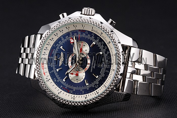 Breitling Bentley Supersports Blue Dial Stainless Steel Case And Bracelet 622221