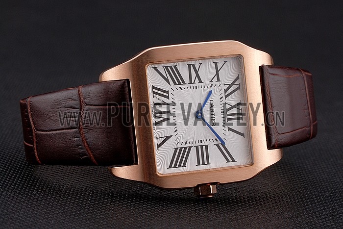 Cartier Santos 100 Diamond Rose Gold Bezel 621932