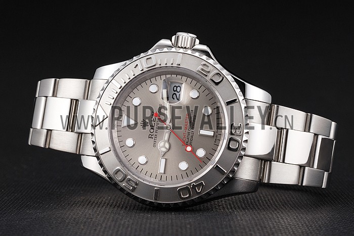 Swiss Rolex Yacht-Master Gray Dial Stainless Steel Case And Bracelet