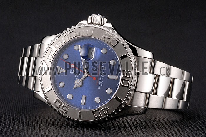 Rolex Yacht-Master Blue Dial Stainless Steel Case And Bracelet