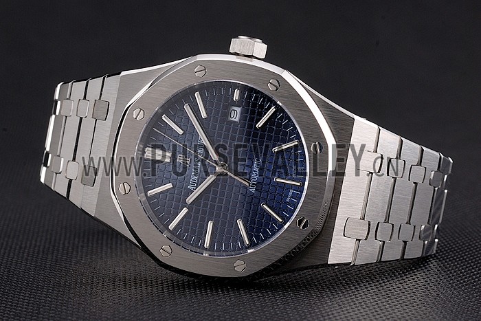 Swiss Audemars Piguet Royal Oak Blue Dial Stainless Steel Case And Bracelet