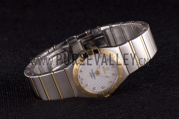 Omega Constellation Gold Bezel Two Tone Band som95 621475
