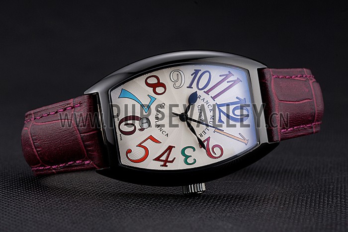Franck Muller Casablanca Purple Croco Leather Band 621645
