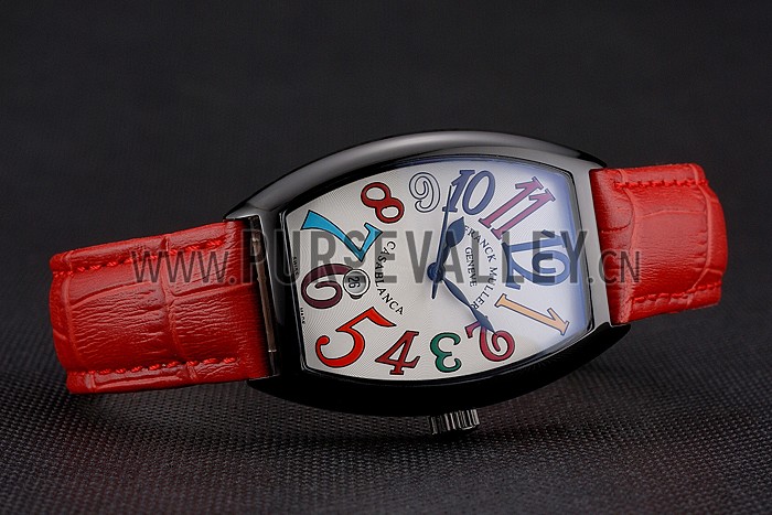 Franck Muller Casablanca Red Croco Leather Band 621644