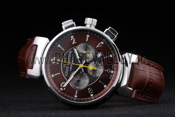 Louis Vuitton Tambour LV 277 Brwon Dial Watch