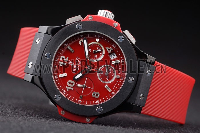 Hublot Big Bang Red Strap Red Dial Watch 98070
