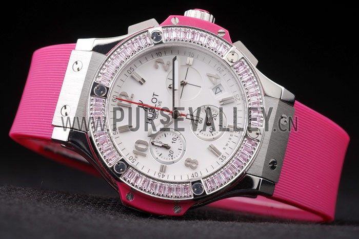 Hublot Big Bang Tutti Frutti Pink Strap White Dial