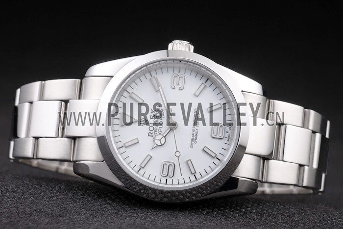 Rolex Explorer Polished Stainless Steel White Dial 98086