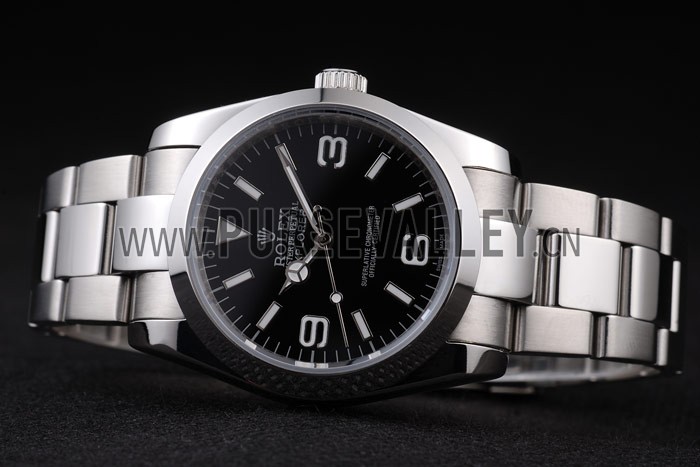 Rolex Explorer Polished Stainless Steel Black Dial 98087