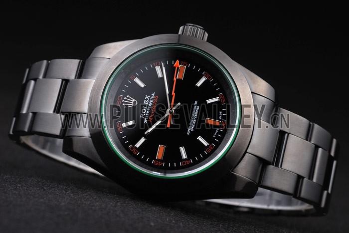 Rolex Milgauss Pro-Hunter Tinted Green Saphire Black Dial