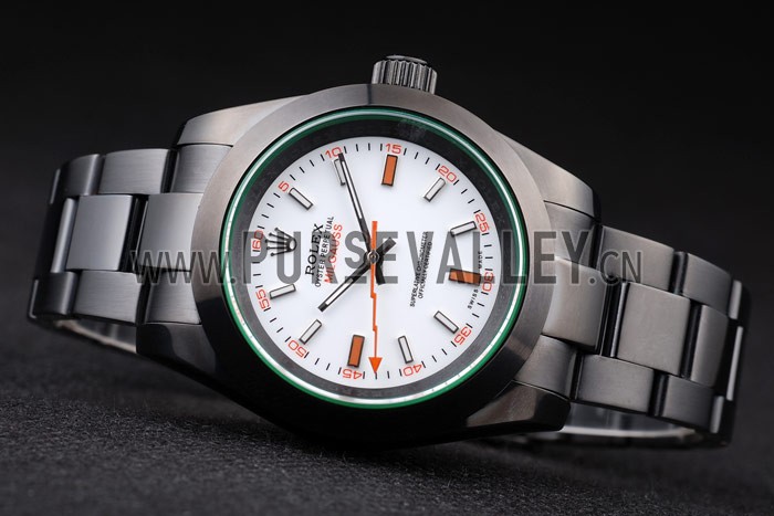Rolex Milgauss Pro-Hunter Tinted Green Saphire White Dial