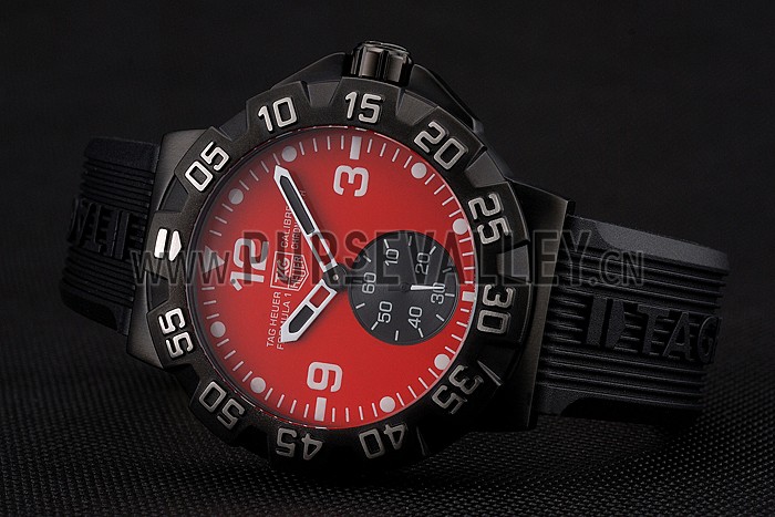 Tag Heuer Formula One Grande Date Red Dial Rubber Bracelet 622277