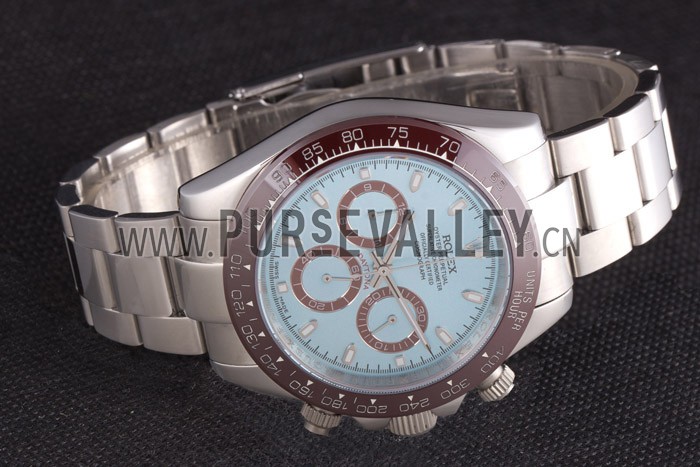 Rolex Daytona Stainless Steel Bracelet with Rouge Bezel and Blue Dial 621572