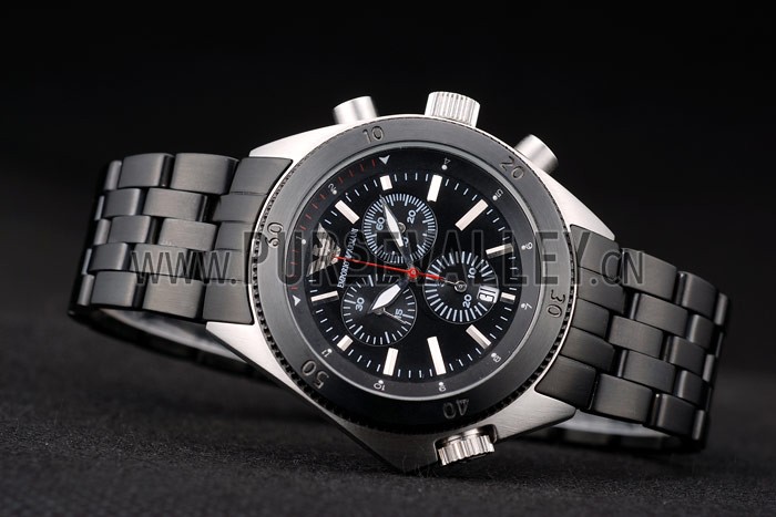 Emporio Armani Sportivo Black Ion Plated Bezel Black Dial Chronograph
