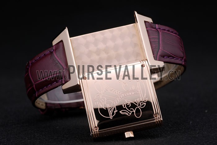 Jaeger le Coultre Reverso Squadro Lady Brown Leather Strap White Dial 41965