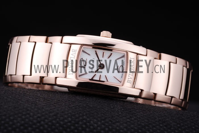 Bvlgari Assioma D 20mm White Dial Rose Gold Case And Bracelet
