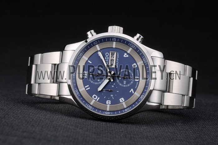 Mido Multifort Stainless Steel Bezel Navy Dial 80282