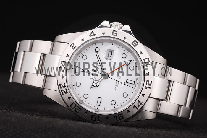 Rolex Explorer Stainless Steel Tachymeter White Dial