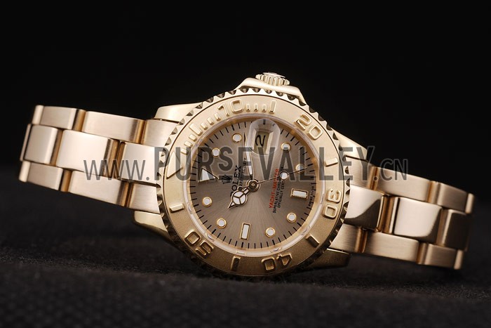 Rolex Yacht Master Gold Tachymeter Gold Dial 98233
