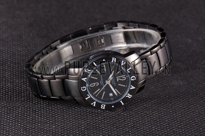 Bvlgari Bvlgari 27mm Black Dial Black Steel Case Black Steel Bracelet