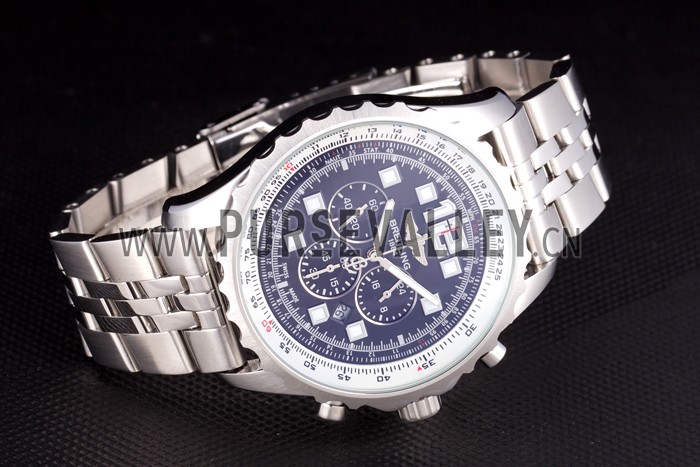 Breitling Navitimer Stainless Steel Strap Black Dial 98236
