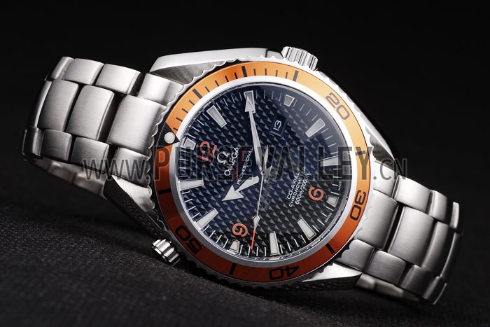 Omega Seamaster Planet Ocean Co-axial Orange Case Black Dial 98102