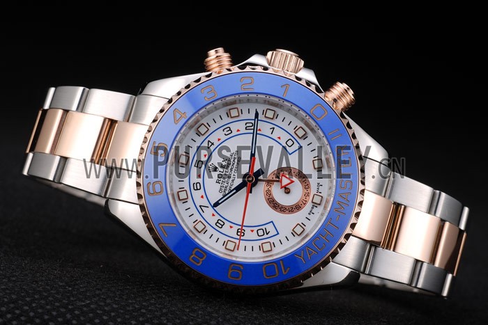 Rolex Yachtmaster Blue Ceramic Bezel White Dial Tachymeter
