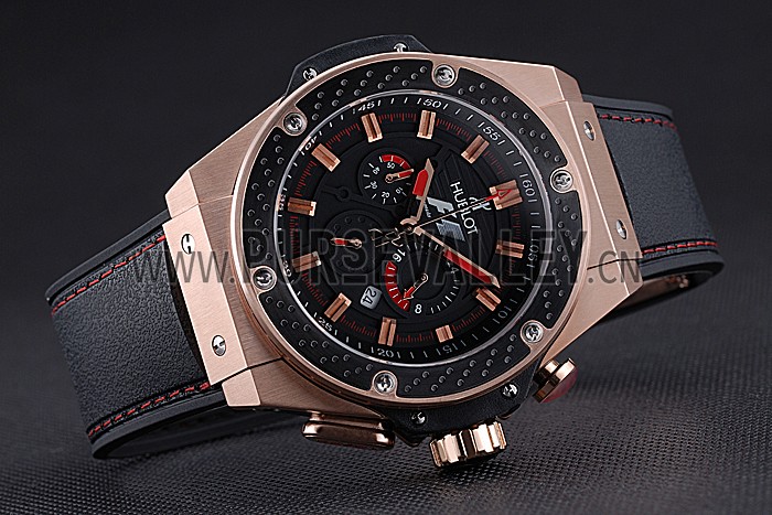 Hublot Big Bang King Power Formula 1 Gold Case Black Dial 622249