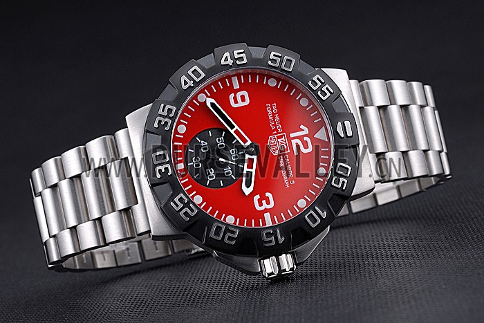 Tag Heuer Formula One Grande Date Red Dial Stainless Steel Bracelet 622286