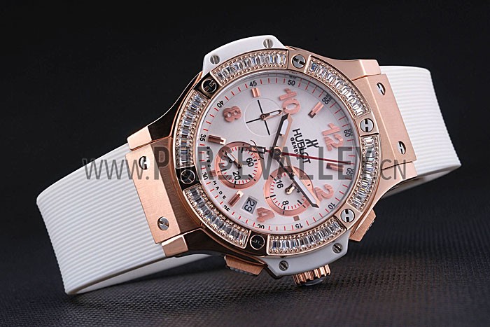 Hublot Big Bang Tutti Frutti White Strap Gold Dial