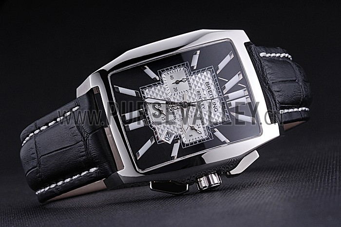 Breitling Bentley Flying B Chronograph Leather Bracelet Watch 622330